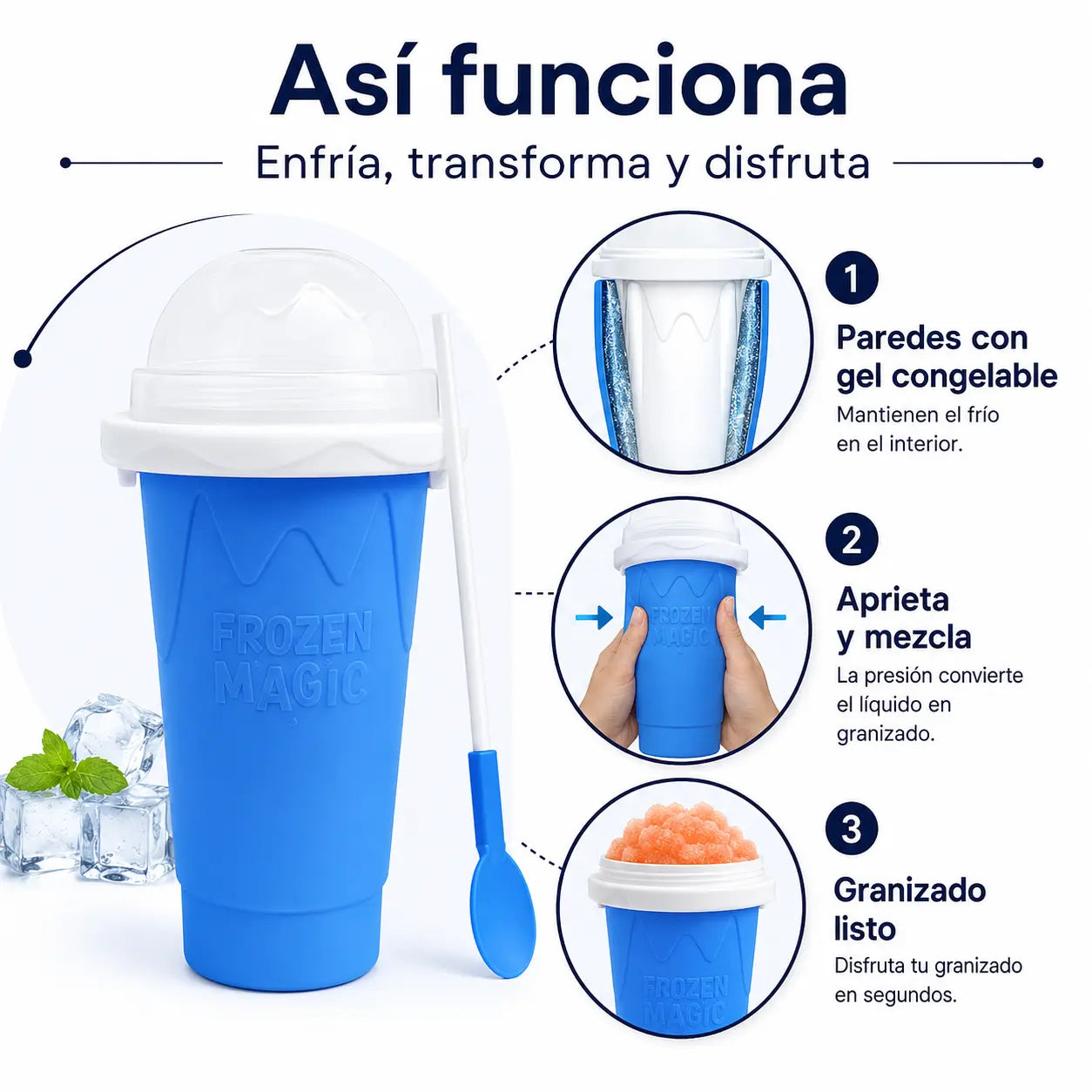DryGo - Vaso para Crear Granizado