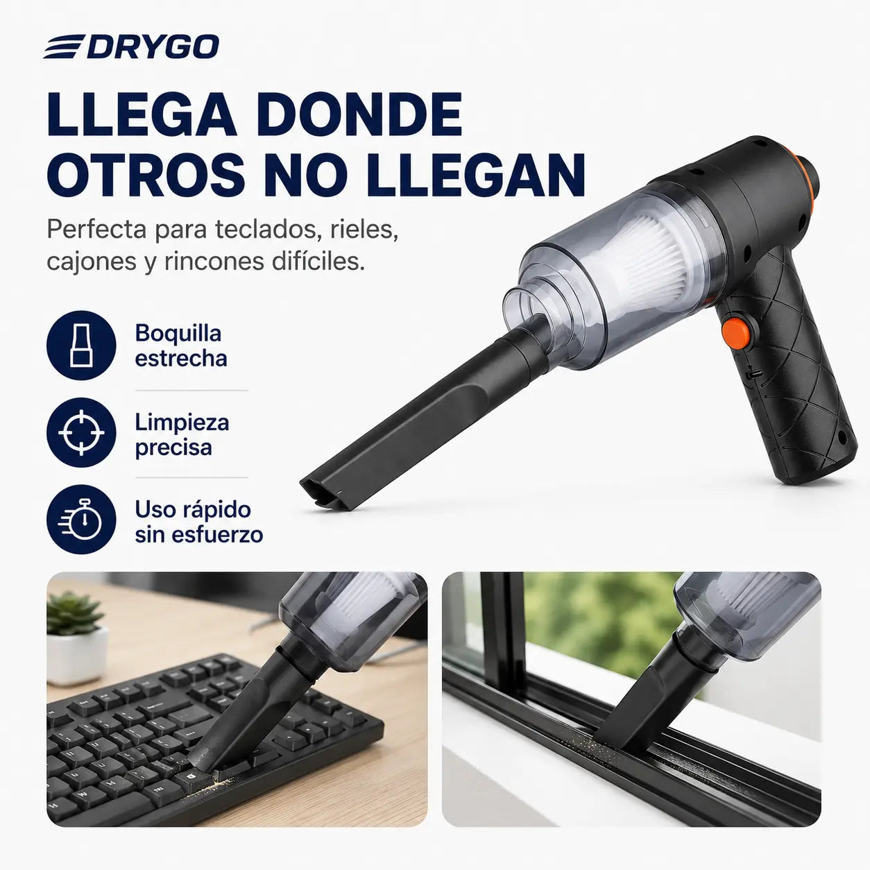 DryGo - Aspirador Portatil con Soplador
